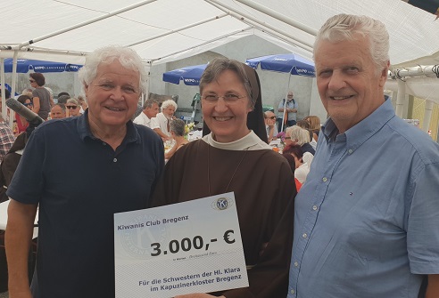 von links: Kurt Mathis, Sr. Barbara, Manfred Allmaier